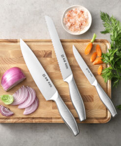 3 Piece Japanese Style Chef's Knives In Gift Box