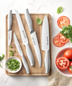 5 Piece Japanese Style Chef's Knives In Gift Box